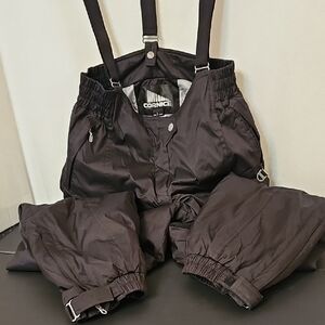 Cornice Black Snow Bib with Suspenders